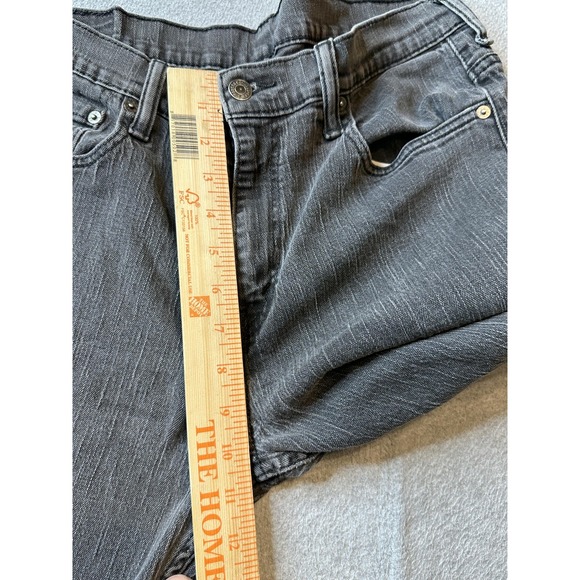 Levis 569 Jeans Mens 32x29 Gray Black Denim Zip Fly 5 Pocket Straight Leg - Picture 13 of 16